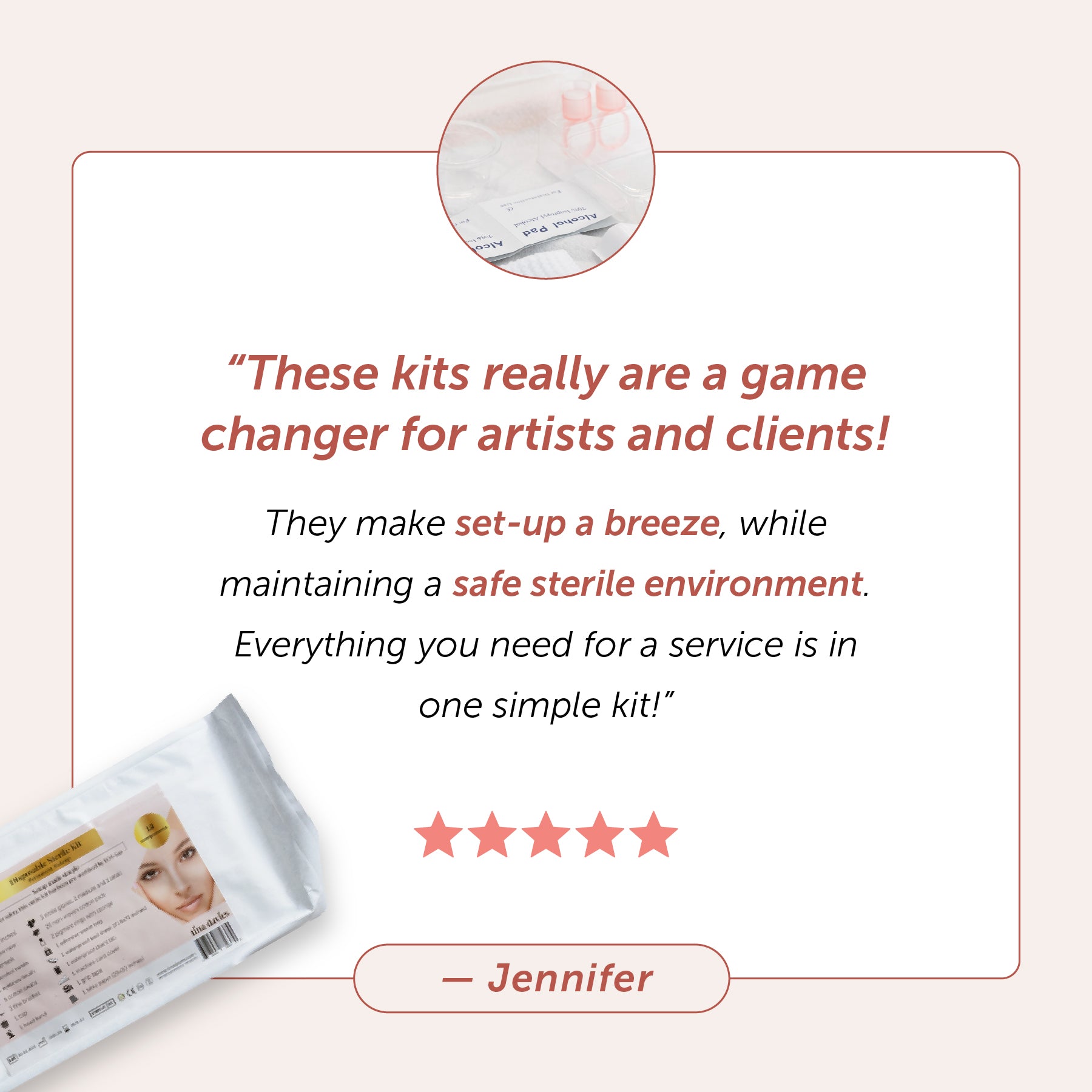 Disposable Sterile Kit - 10 Pack