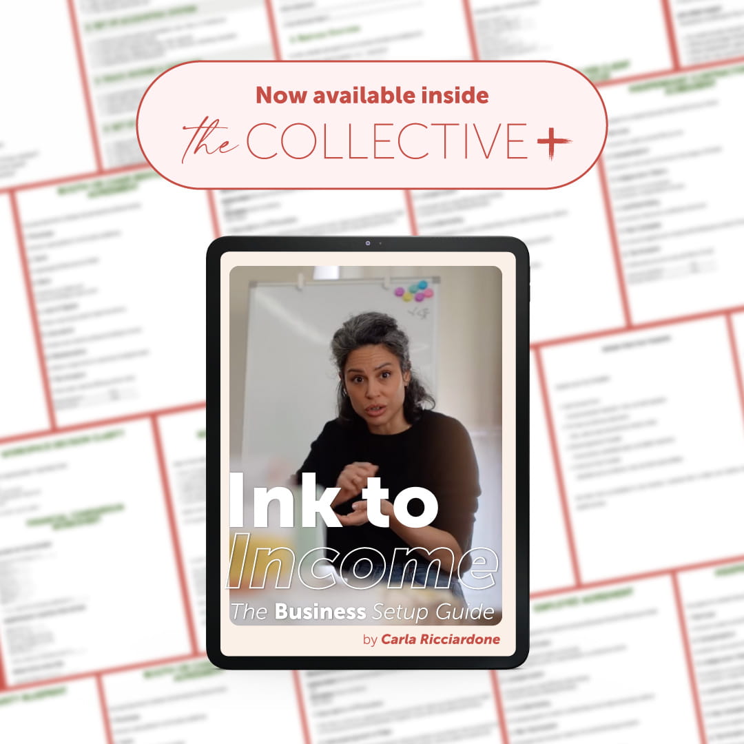 Ink to Income: The Business Setup Guide by Carla Ricciardone