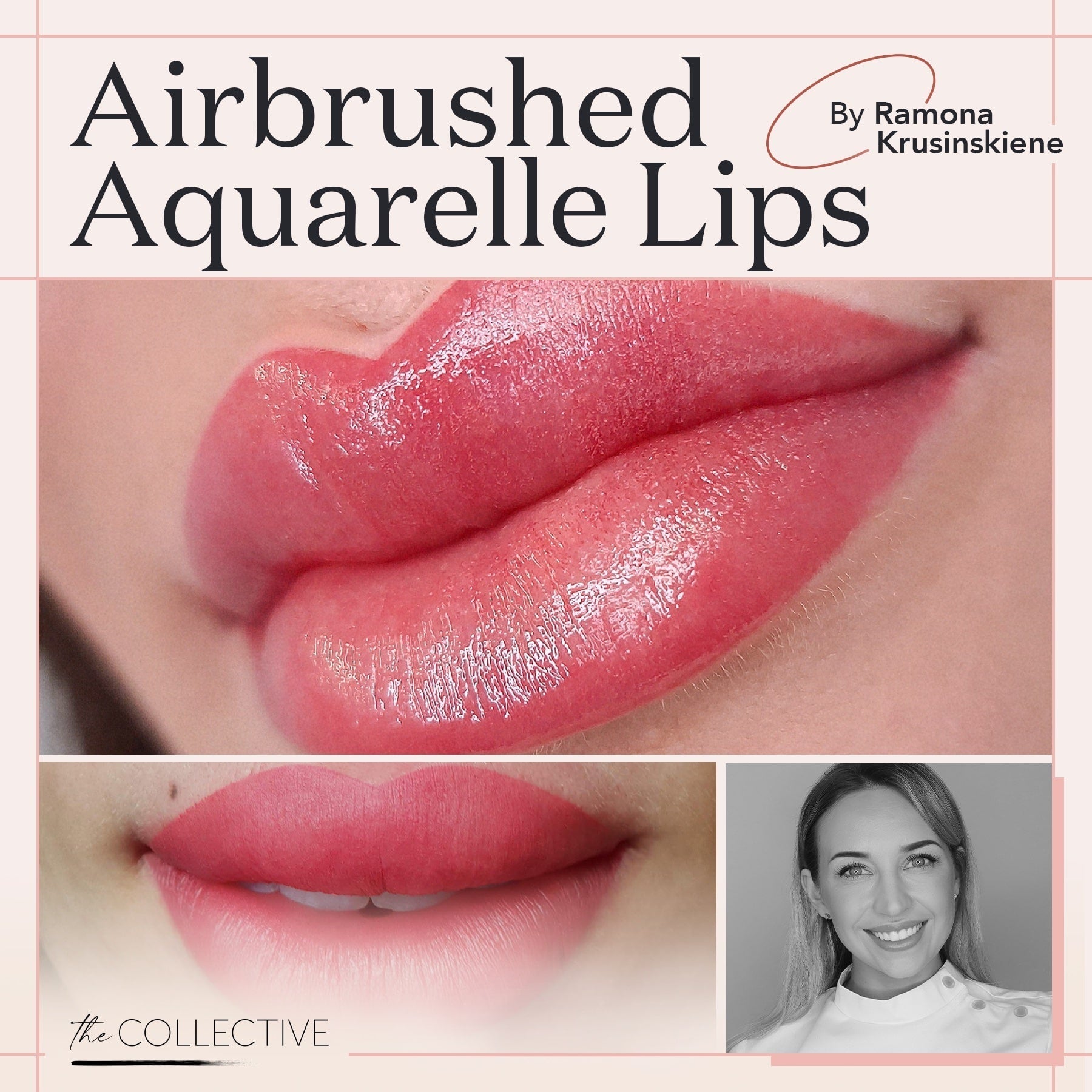 Lip Blushing: Airbrushed Aquarelle Lips by Ramona Krusinskiene